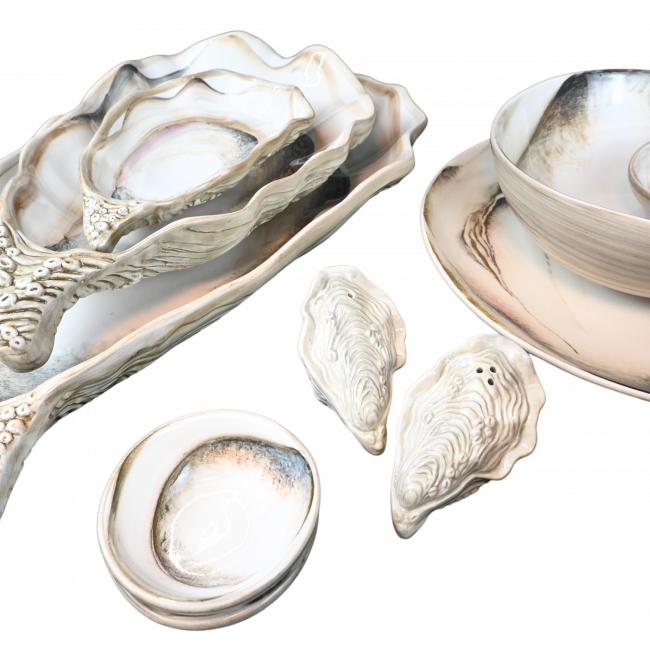 Ostrica - Naturel Oesterschaal medium