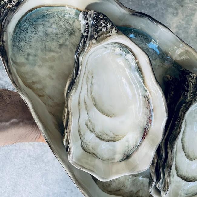 Ostrica - Naturel Oesterschaal klein