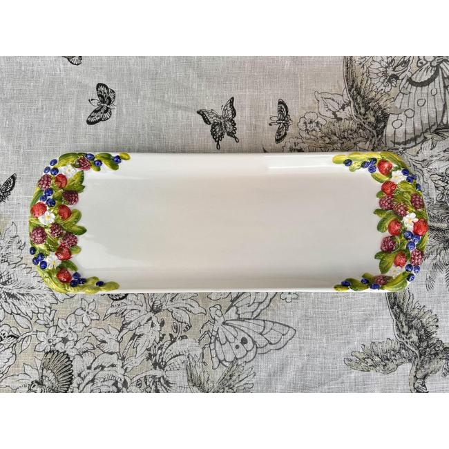 Bosvruchten cakeschaal