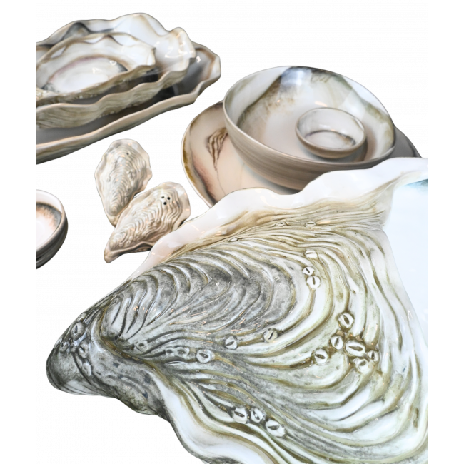 Ostrica - Naturel Oesterschaal medium