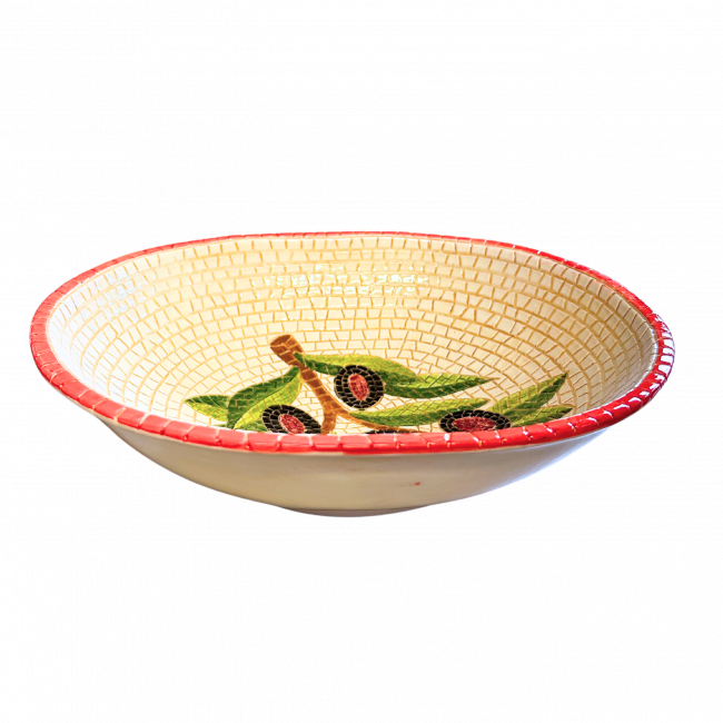 Mozaïek saladekom Olijf