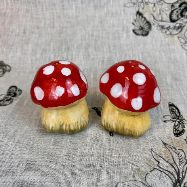 Peper en zout Paddenstoel rood klein