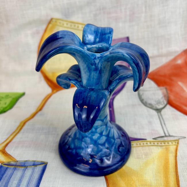 Palmboom kaarshouder Blauw