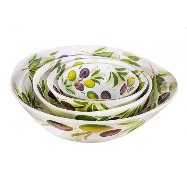 Organische schaal olijf XL