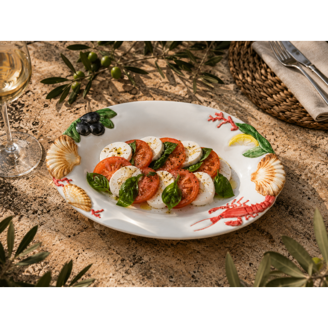 Frutti di Mare Ovale Diepe Serveerschaal