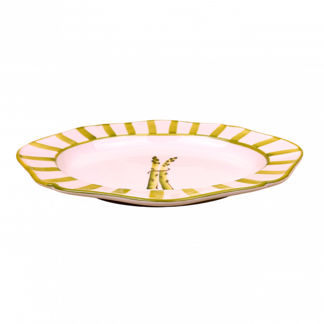 Asparagi a Righe ovale presenteerschaal
