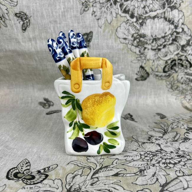 Mini tasje Citroen Olijf