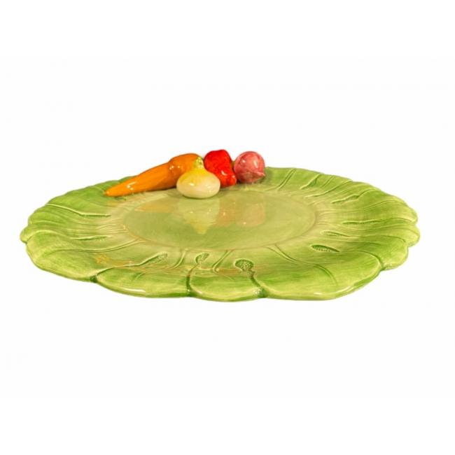 Grote ronde presenteerschaal Groente