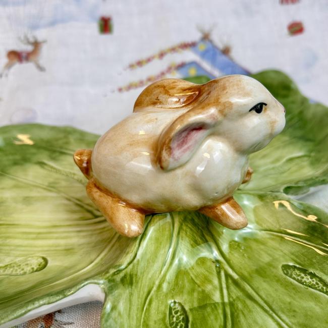 Coniglio Verde – 3-vaks schaal met konijn