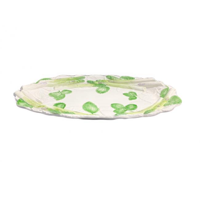 Aspergeschaal met reliëf Groen