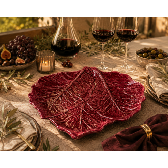 Rimini - Presenteerschaal Burgundy