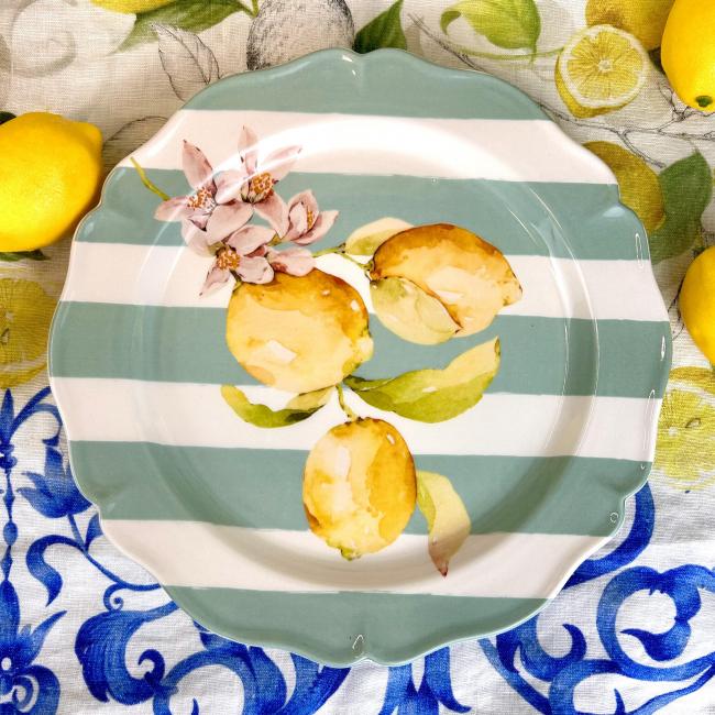 Collezione Esclusiva - Blu di Sorrento - Dinerbord