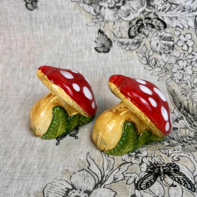 Peper en zout Paddenstoel rood groot