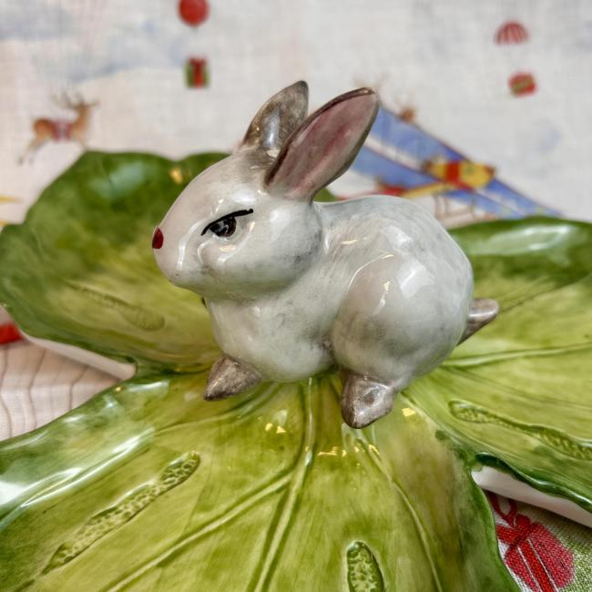 Coniglio Verde – 3-vaks schaal met konijn